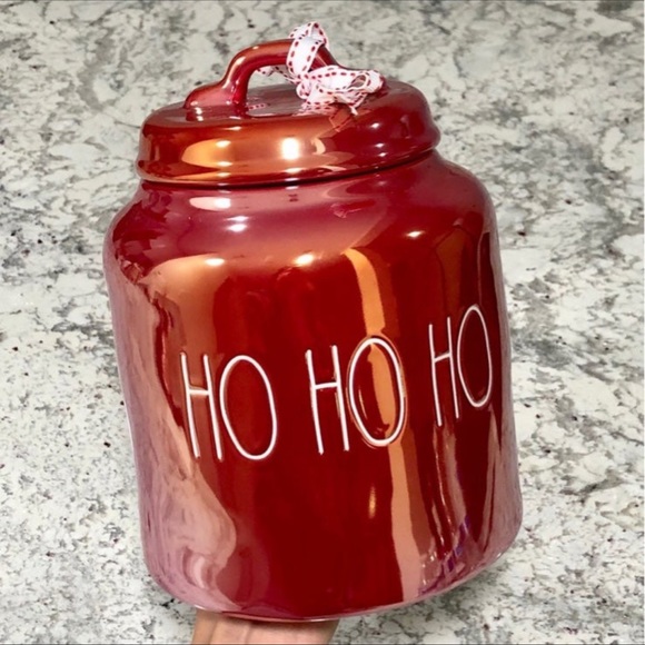 Rae Dunn Kitchen New Rae Dunn Ho Ho Ho Iridescent Canister Poshmark